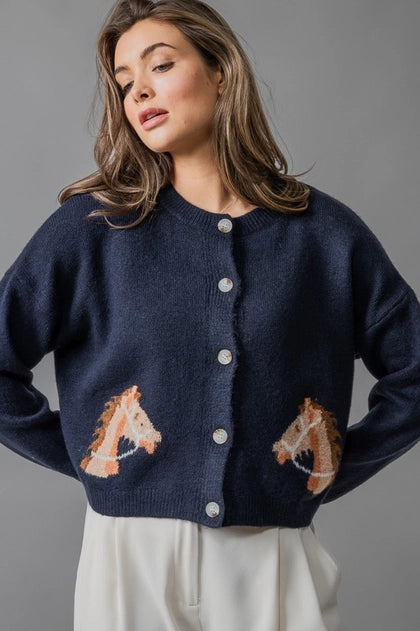 EQUESTRIAN CARDIGAN