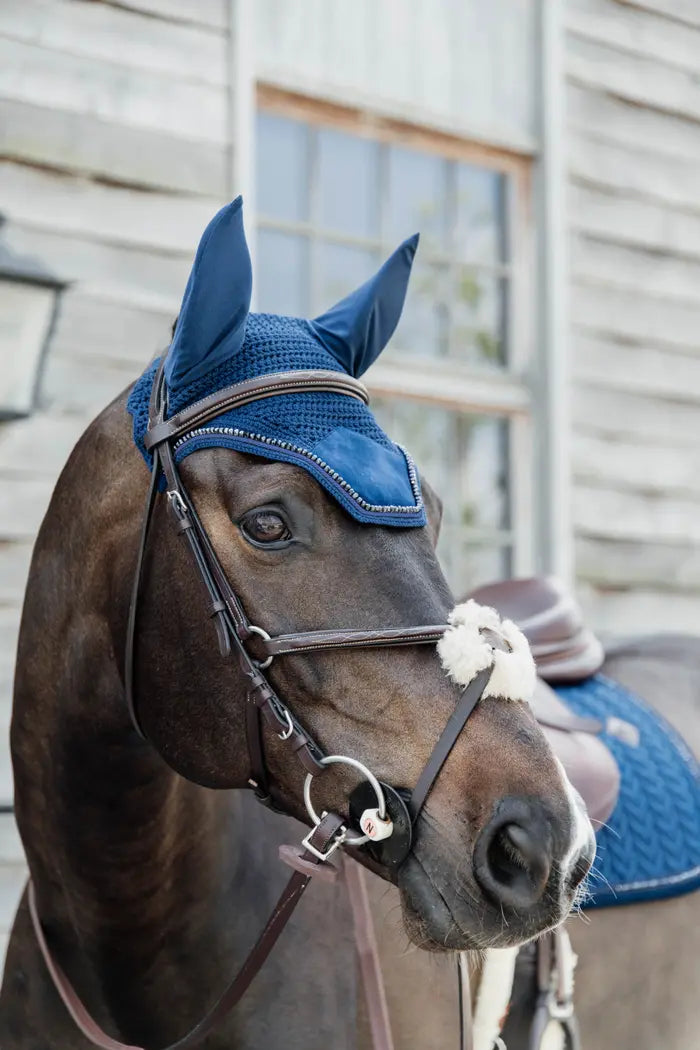 KENTUCKY FLY VEIL WELLINGTON VELVET PEARLS