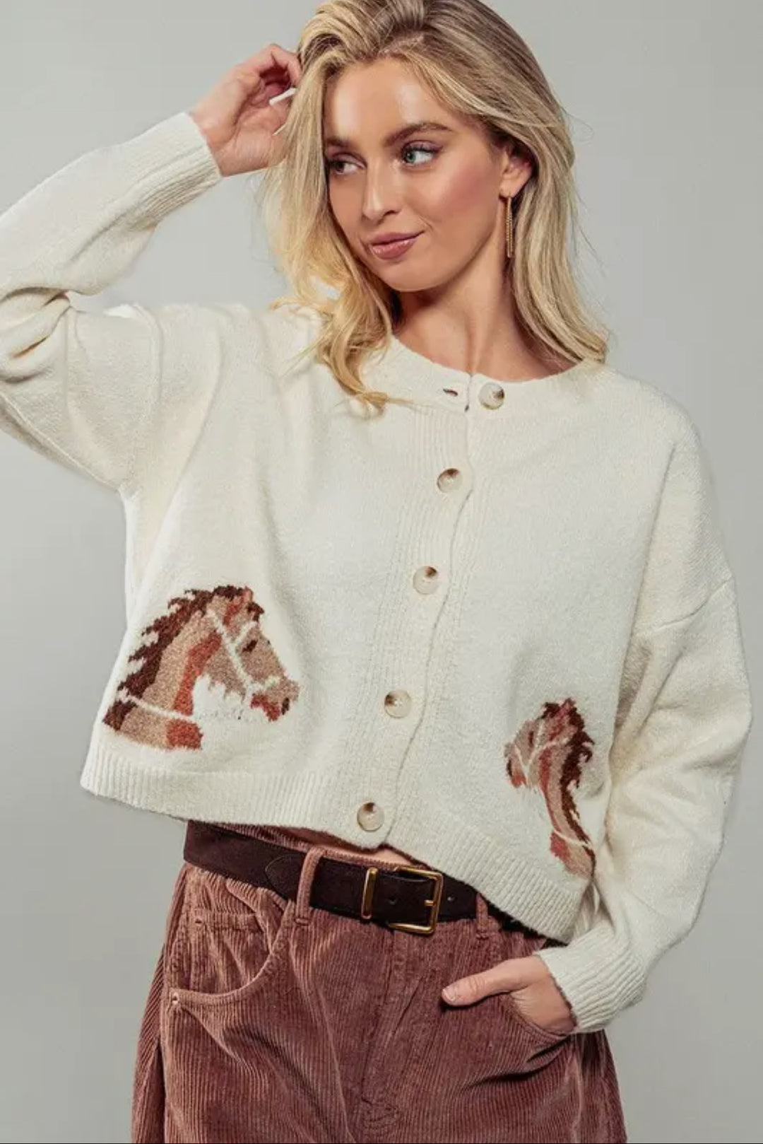 EQUESTRIAN CARDIGAN