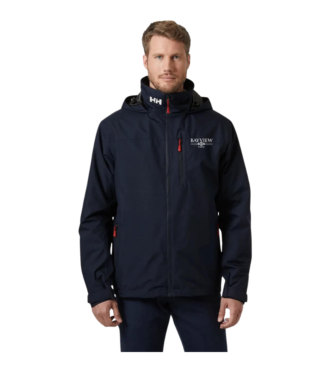 BAYVIEW FARM H/H CREW HOODED MIDLAYER JACKET 2