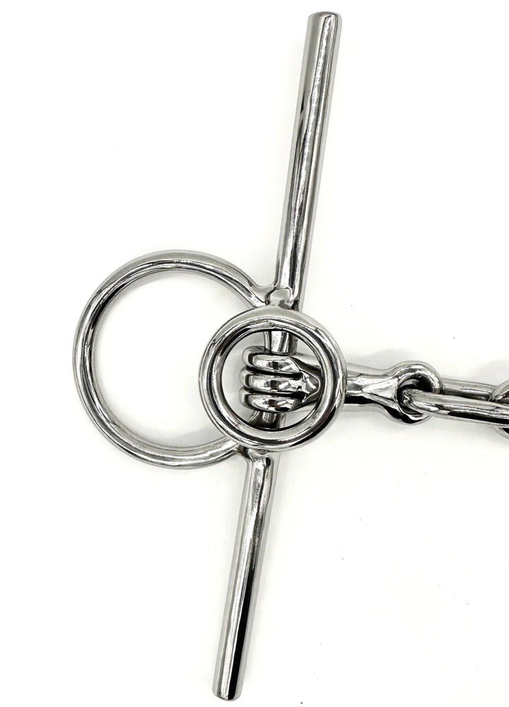 AJR LOCKING BAR FULL CHEEK BIT WITH TRIPLE CHAIN LINK BIT