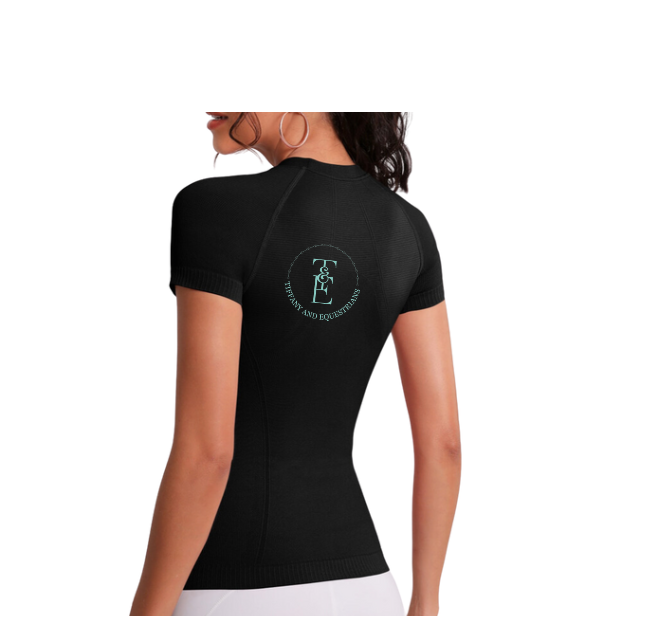 TIFFANY & EQUESTRIANS SEAMLESS SHORT SLEEVE SHIRT